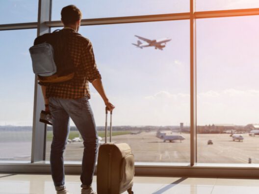 Un secador de manos en la maleta