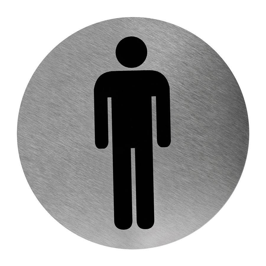 Señaletica de baño para hombres