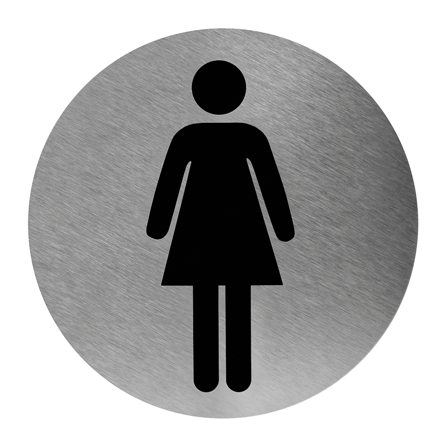 Señaletica de baño para mujeres